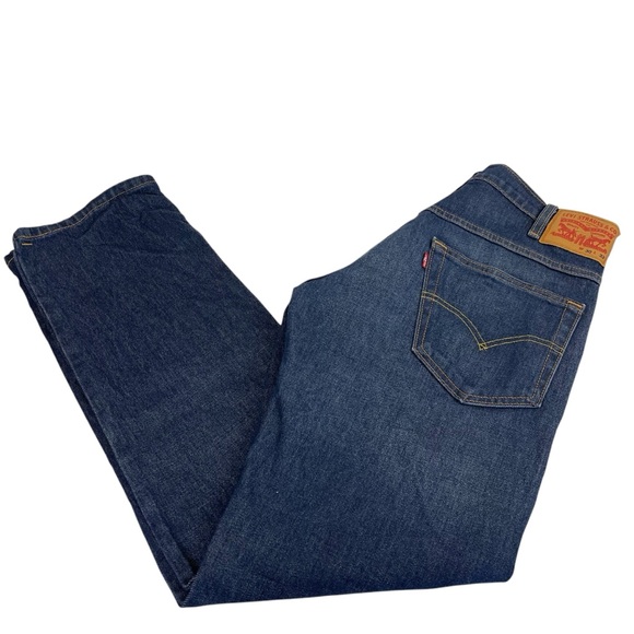 Levis Straight Leg Jeans Mens 30x32 Blue EUC - Picture 5 of 15